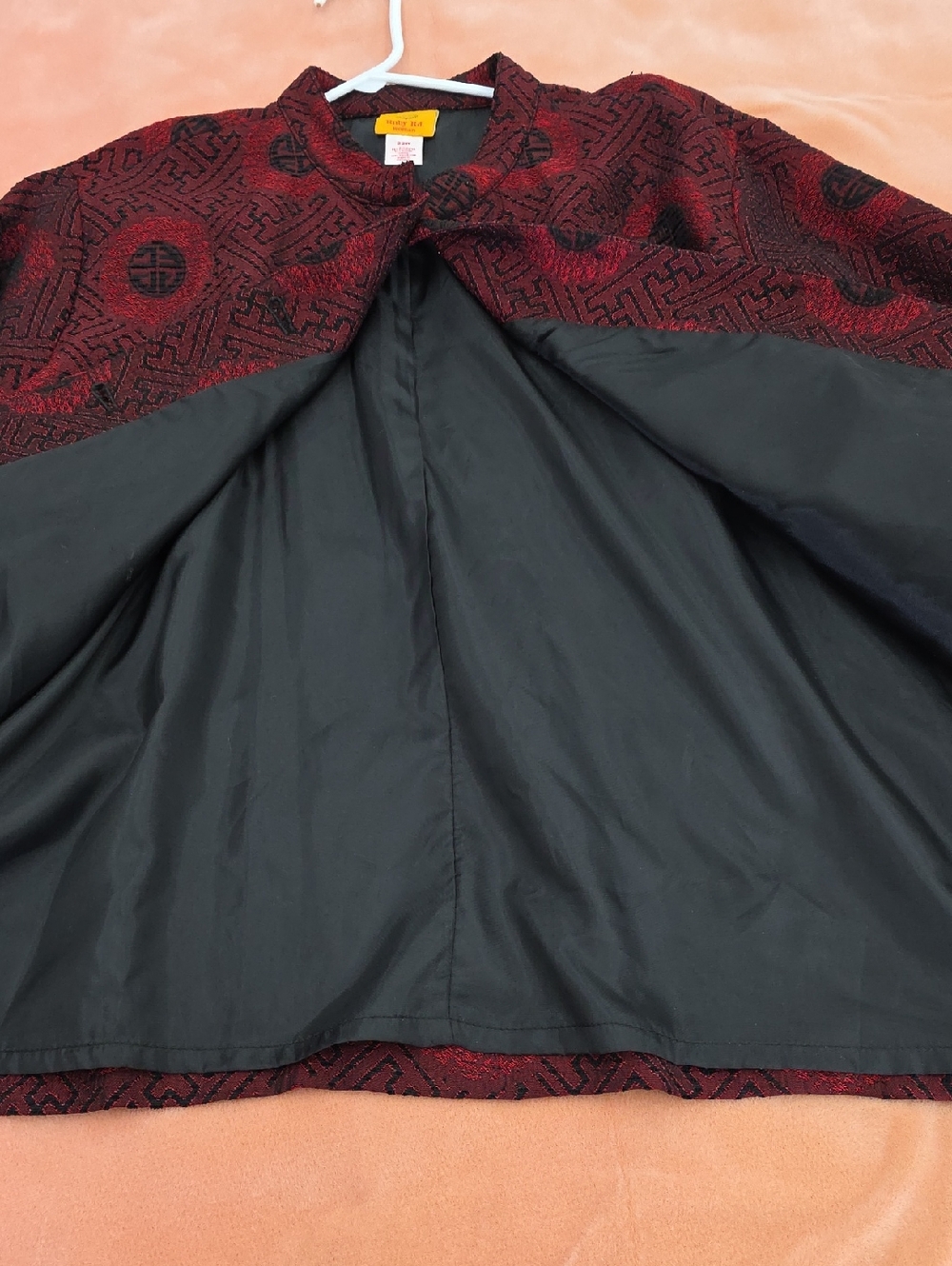 Ruby Rd. Woman Classic Red & Black Patterned Women's Jacket - Picture 5 of 10